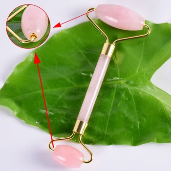 High-grade Metal Facial Massage Roller Natural Rose Quartz Jade Roller Slimming Anti Wrinkle Cellulite Beauty Crystal Stone Tool
High-grade Metal Facial Massage Roller Natural Rose Quartz Jade Roller Slimming Anti Wrinkle Cellulite Beauty Crystal Stone Tool