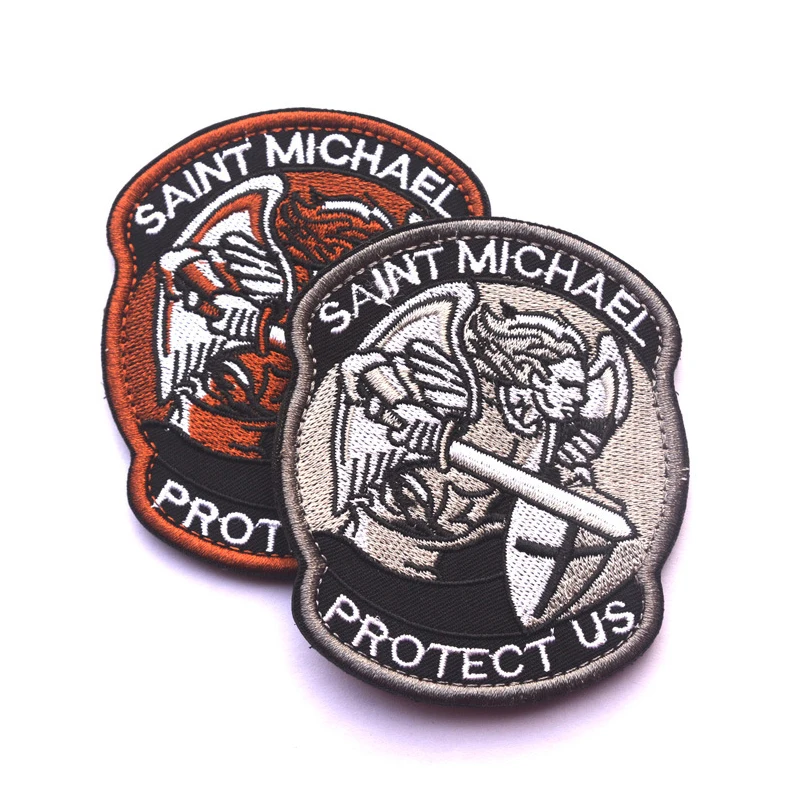 Военная нашивка Saint Michael Protect US USA армейская нарукавная повязка значки вышитые