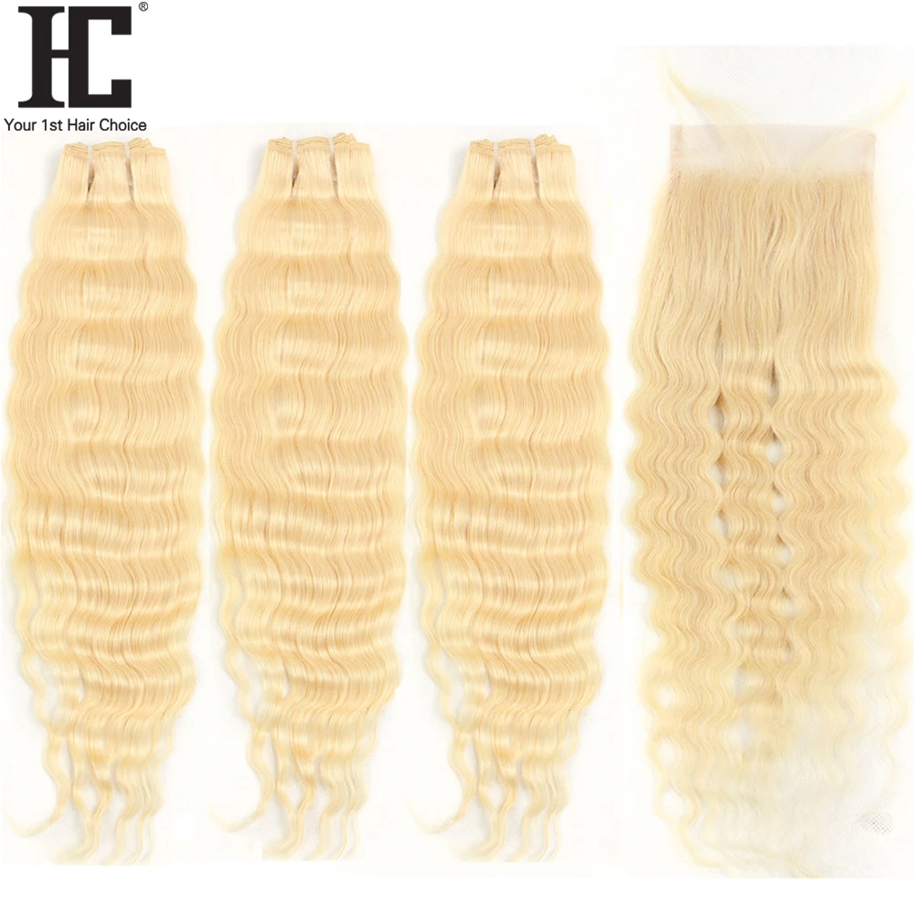HC 613 Bundles With Closure Malaysian Deep Wave 3 Bundles With Closure Remy Human Hair Weave Blonde Bundles With Lace Closure
HC 613 Bundles With Closure Malaysian Deep Wave 3 Bundles With Closure Remy Human Hair Weave Blonde Bundles With Lace Closure