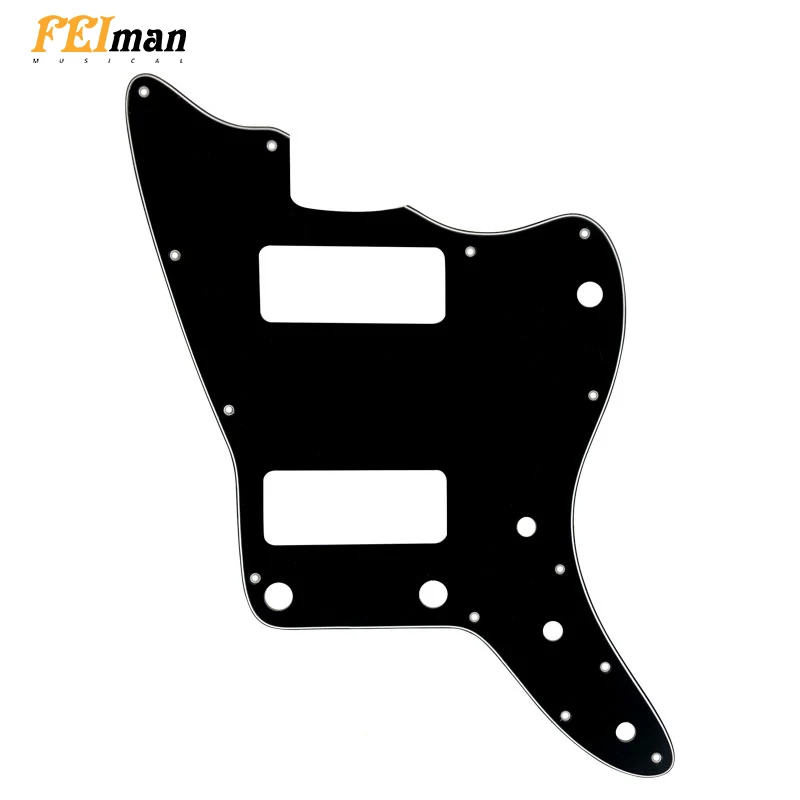 Pleroo Guitar accessories pickguards suit for Jazzmaster guitar With P90 Pickups and without upper control button
Pleroo Guitar accessories pickguards suit for Jazzmaster guitar With P90 Pickups and without upper control button
