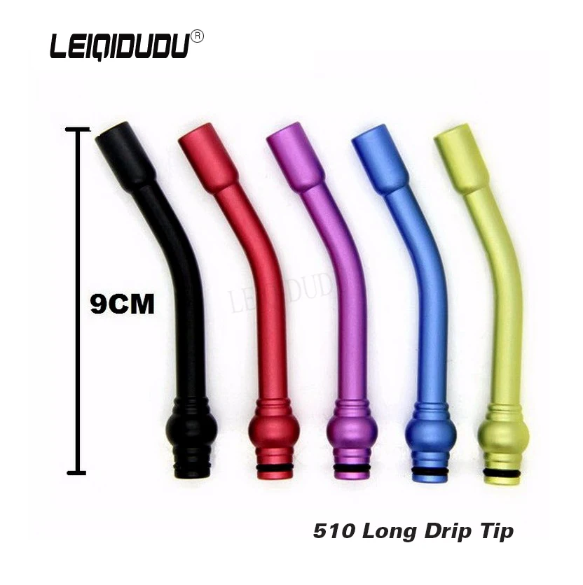 LEIQIDUDU Aluminum 510 drip tip long curved bent mouthpiece ego 510 for atomizer RDA RBA e cigarette e cigs e pipe 510 drip tips
LEIQIDUDU Aluminum 510 drip tip long curved bent mouthpiece ego 510 for atomizer RDA RBA e cigarette e cigs e pipe 510 drip tips