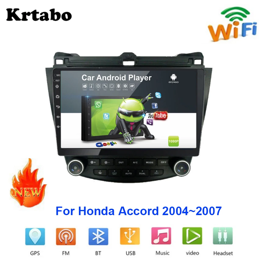 Car radio Android multimedia player For Honda Accord 2004~2007 Car touch screen GPS Navigation Support Carplay Stereo Audio
Car radio Android multimedia player For Honda Accord 2004~2007 Car touch screen GPS Navigation Support Carplay Stereo Audio
