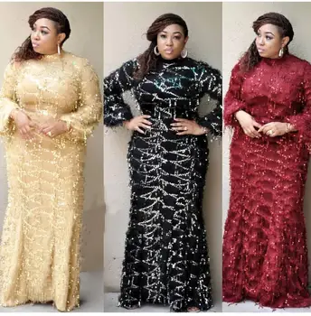 Africaine African Dresses 2019 New Sequin Tassel Design Bazin For Women Ladies Africa Clothing Prom Evening Long Maxi Dress Robe
Africaine African Dresses 2019 New Sequin Tassel Design Bazin For Women Ladies Africa Clothing Prom Evening Long Maxi Dress Robe
