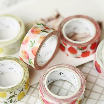 1.5cm * 7m Chic Pretty Fruit Pattern Masking Washi Tape DIY Adhesive Tape For Scrapbooking Photo Home Office Decoration Material
1.5cm * 7m Chic Pretty Fruit Pattern Masking Washi Tape DIY Adhesive Tape For Scrapbooking Photo Home Office Decoration Material