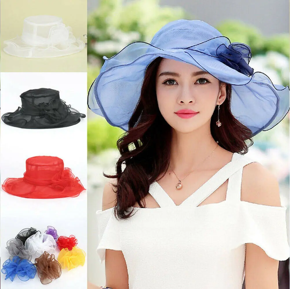 Ladies Vintage Gauze Hat FlowWomen Ladies Summer Wedding Church Fedoras Hat Wide Brim Lace Hat Floppy Beach Sun Foldable Cap
Ladies Vintage Gauze Hat FlowWomen Ladies Summer Wedding Church Fedoras Hat Wide Brim Lace Hat Floppy Beach Sun Foldable Cap
