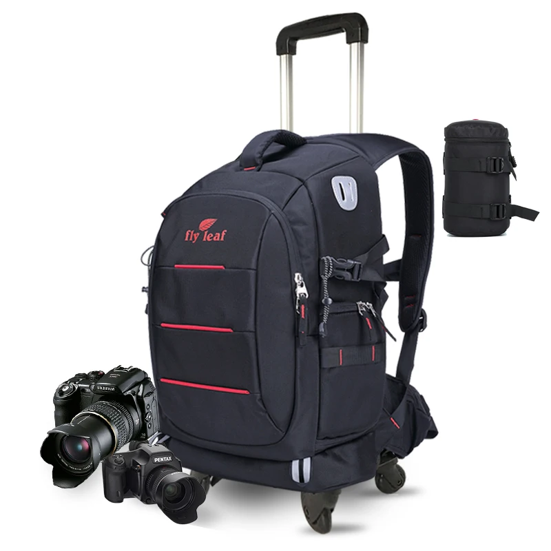 New Men Shoulder Photography backpack,Professional camera handbag,waterproof Rolling Suitcase on Wheels,Cabin Trolley luggage
New Men Shoulder Photography backpack,Professional camera handbag,waterproof Rolling Suitcase on Wheels,Cabin Trolley luggage
