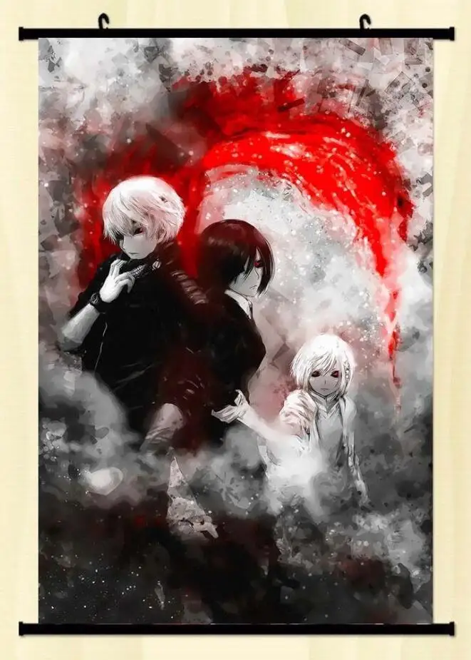 Аниме-постер Tokyo Ghoul Kaneki Touka настенный прокрутка домашний декор японский