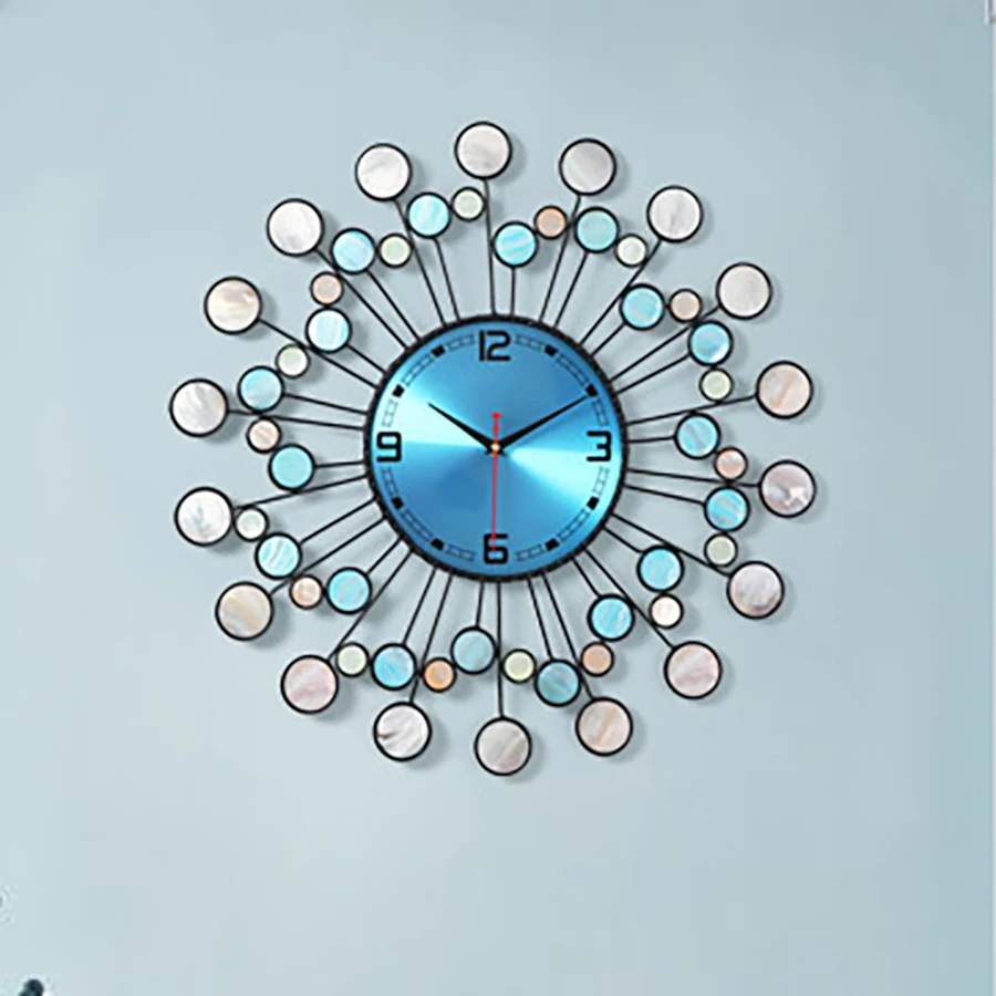 Wrought Iron Shell Blue Art Big Clock Large Metal Designer 3d Large Digital Wall Clock Modern Design Zegar Wall Clock Quartz 050
Wrought Iron Shell Blue Art Big Clock Large Metal Designer 3d Large Digital Wall Clock Modern Design Zegar Wall Clock Quartz 050