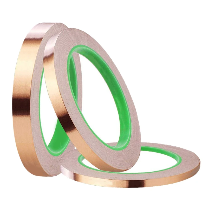 3 Pack Aluminum Foil Tape with Conductive Adhesive,3 Sizes Copper Tape Double-Sided for Emi Shielding,Slug Repellent,Paper Cir
3 Pack Aluminum Foil Tape with Conductive Adhesive,3 Sizes Copper Tape Double-Sided for Emi Shielding,Slug Repellent,Paper Cir