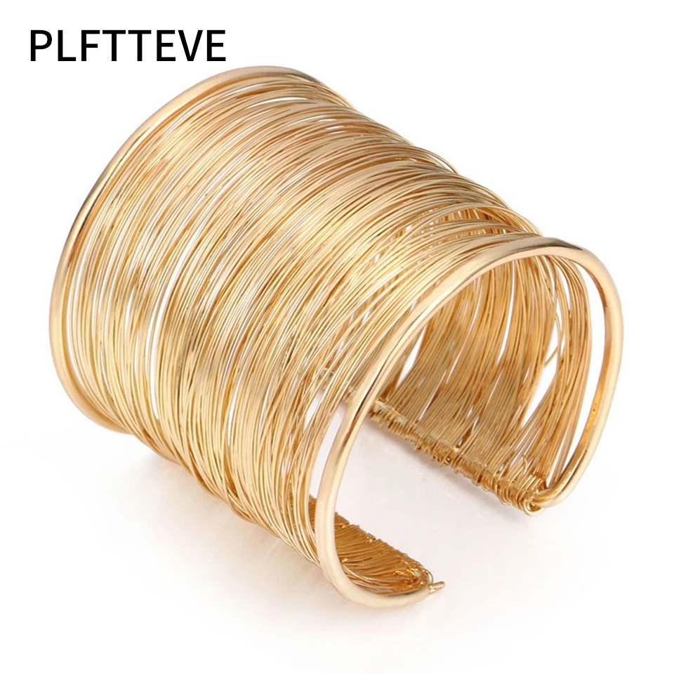 Cute Wide Open Cuff Bracelets & Bangles For Women Men Gold Silver Color Alloy Big Male Female Bangle Bracelet Fashion Jewelry
Cute Wide Open Cuff Bracelets & Bangles For Women Men Gold Silver Color Alloy Big Male Female Bangle Bracelet Fashion Jewelry