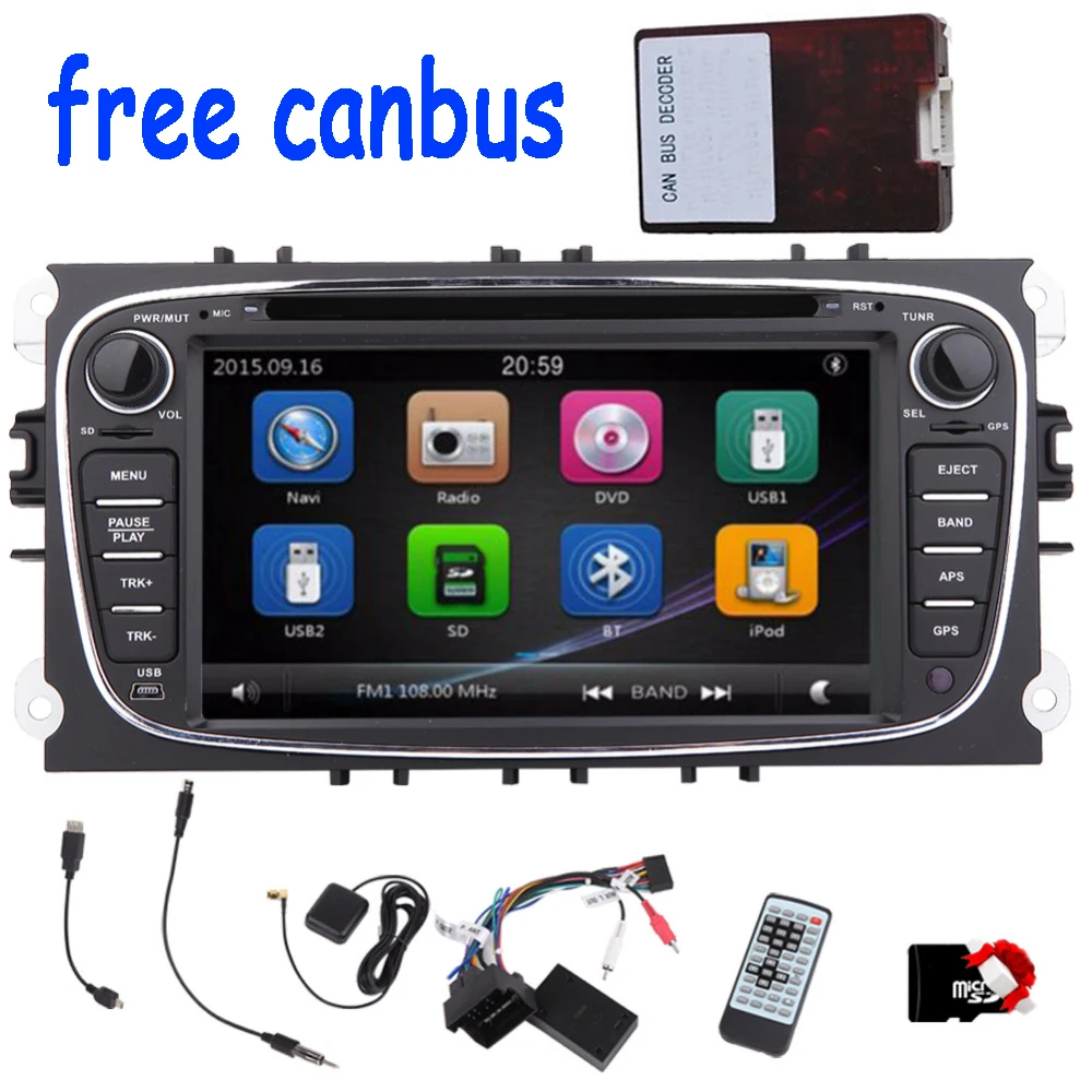 2din Car DVD Player GPS Navigation player For Ford Mondeo and Focus Autoradio 2din Radio Stereo HeadUnit steering wheel+CANBUS
2din Car DVD Player GPS Navigation player For Ford Mondeo and Focus Autoradio 2din Radio Stereo HeadUnit steering wheel+CANBUS