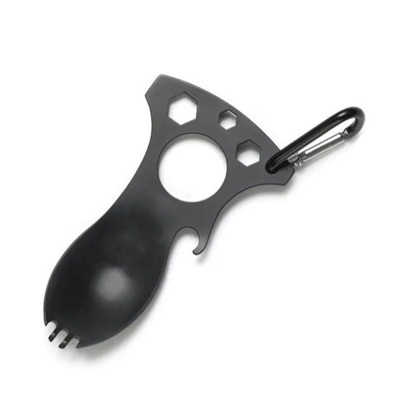 Outdoor Tools Multifunctional Travel kits Fork Spoon 3 Hex Heads Bottle Opener Carabiner Screwdriver EDC Tool
Outdoor Tools Multifunctional Travel kits Fork Spoon 3 Hex Heads Bottle Opener Carabiner Screwdriver EDC Tool