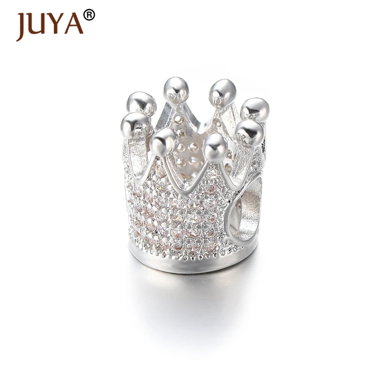 Handmade DIY Jewelry Findings Clear/ Black Zircon Rhinestones Crown Beads Big Hole Spacer Beads Bracelet Accessories wholesale
Handmade DIY Jewelry Findings Clear/ Black Zircon Rhinestones Crown Beads Big Hole Spacer Beads Bracelet Accessories wholesale