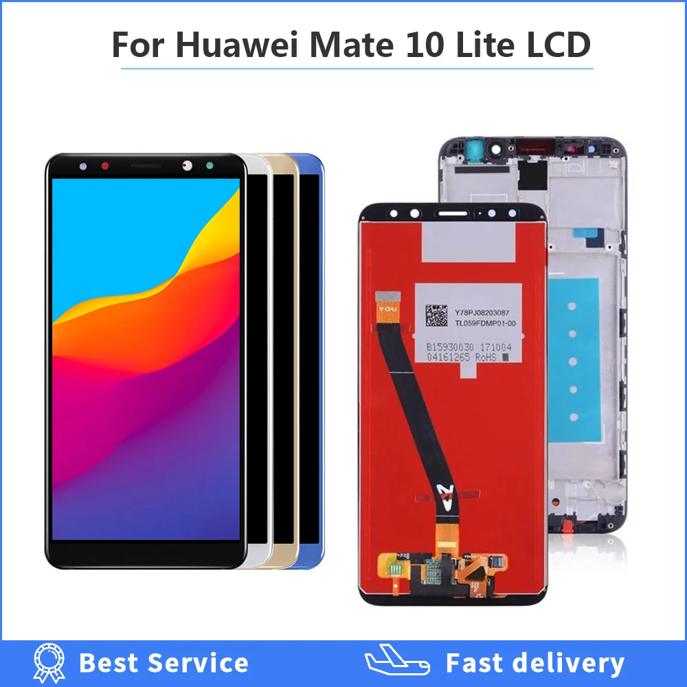 

LCD Display for Huawei Mate 10 Lite Touch Screen 5.9 Inch Digitizer Screen Glass Panel Assembly with frame for Mate 10 Lite lcd