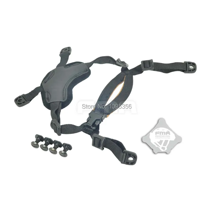 FMA Black Tactical One Handed Adjustable Helmet General Suspension Lanyards Padded Protective Leather Chin Strap with no loose
FMA Black Tactical One Handed Adjustable Helmet General Suspension Lanyards Padded Protective Leather Chin Strap with no loose
