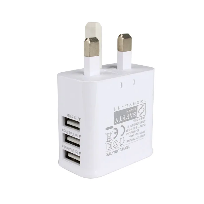 3 USB Ports UK Plug Charger,5.3V,3A Output Electric Power Adapter, Used for iPhone,iPad,Samsung & Other Mobile Phones,Tablet PCs
3 USB Ports UK Plug Charger,5.3V,3A Output Electric Power Adapter, Used for iPhone,iPad,Samsung & Other Mobile Phones,Tablet PCs