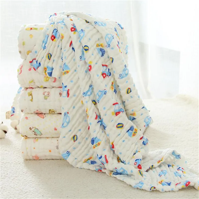 105*105cm Breathable soft muslin blanket for baby six layers gauze cotton baby receiving bed cover blanket cotton baby blanket
105*105cm Breathable soft muslin blanket for baby six layers gauze cotton baby receiving bed cover blanket cotton baby blanket