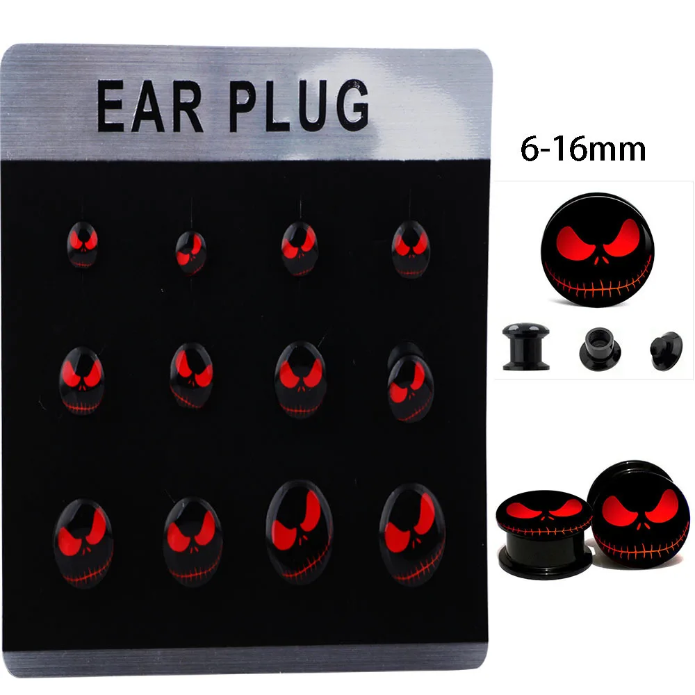 12pcs Black Acrylic Cat Animals Yingyang Owl Logo Screw Fit Ear Flesh Tunnel Plug Piercing Ear Expander Stretcher Body Jewelry
12pcs Black Acrylic Cat Animals Yingyang Owl Logo Screw Fit Ear Flesh Tunnel Plug Piercing Ear Expander Stretcher Body Jewelry