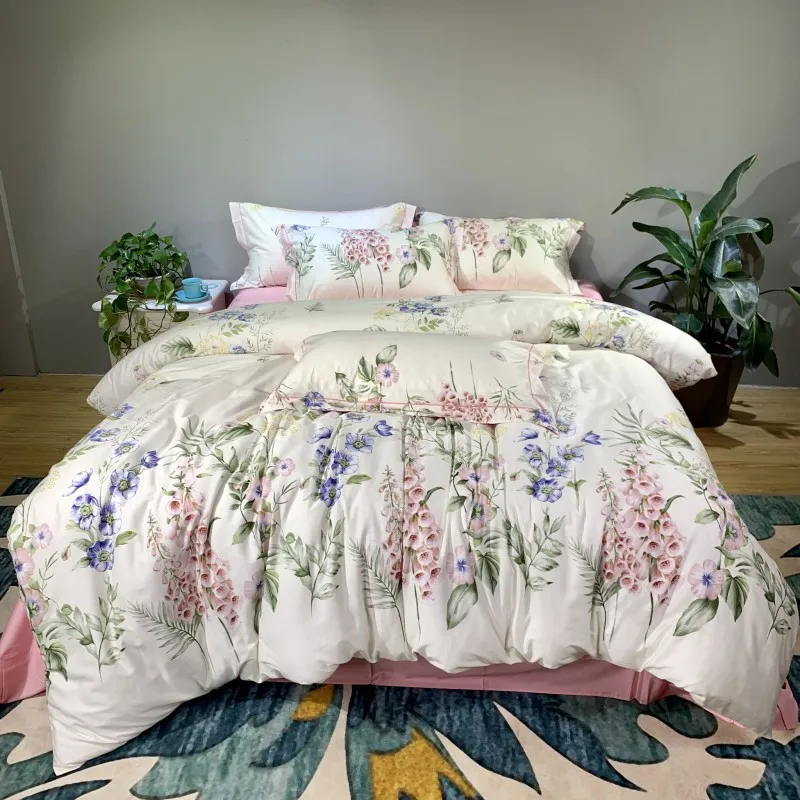 Luxury Silky Egyptian Cotton Duvet Cover Bedlinen Queen King Size Bedsheet Bedding Set Soft Bed cover Bedclothes ropa de cama
Luxury Silky Egyptian Cotton Duvet Cover Bedlinen Queen King Size Bedsheet Bedding Set Soft Bed cover Bedclothes ropa de cama