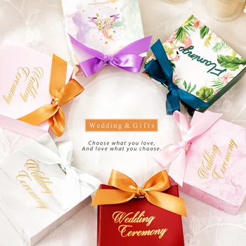 25pcs/lot Creative Multiple colors ribbon Candy Box Wedding gift box Wedding favors Portable Gift Box Party Favor Decoration
25pcs/lot Creative Multiple colors ribbon Candy Box Wedding gift box Wedding favors Portable Gift Box Party Favor Decoration