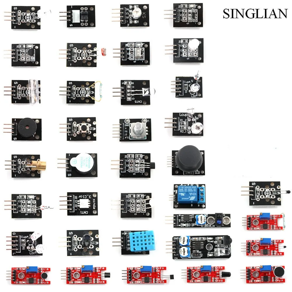 37 IN 1 SENSOR KITS HIGH-QUALITY Starters Works with Official Boards 
37 IN 1 SENSOR KITS HIGH-QUALITY Starters Works with Official Boards