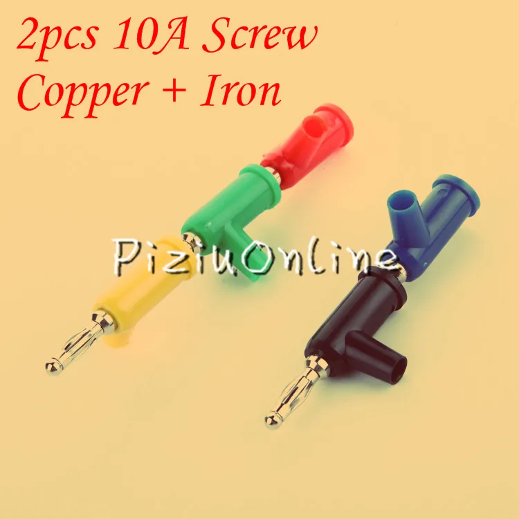 2pcs YT196 4 mm Gun type banana plugs Screw Fix stackable banana connector plug Free Shipping Copper + Iron
2pcs YT196 4 mm Gun type banana plugs Screw Fix stackable banana connector plug Free Shipping Copper + Iron