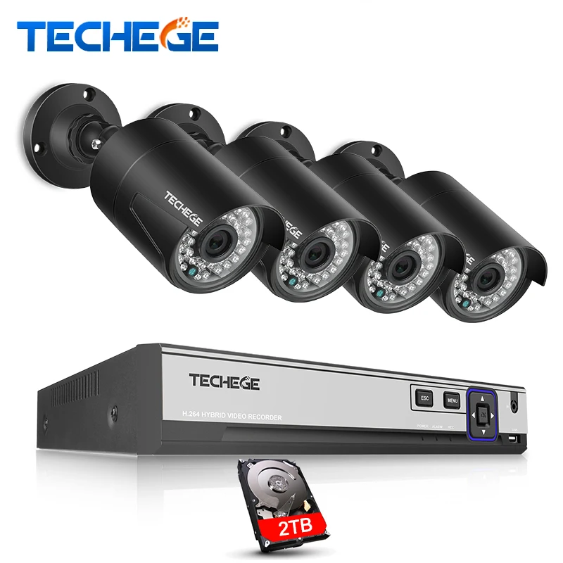 Techege H.265 Security Camera System 4CH 4MP PoE NVR Kit 4PCS 4.0MP Outdoor Waterproof IP Camera PoE Motion Detect Email Alert
Techege H.265 Security Camera System 4CH 4MP PoE NVR Kit 4PCS 4.0MP Outdoor Waterproof IP Camera PoE Motion Detect Email Alert