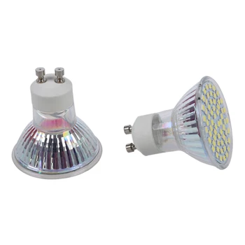

Brand New 10X 5W GU10 3528 SMD 60 LED Pure White 6500K Spot Light Light Bulb Lamp 220V New