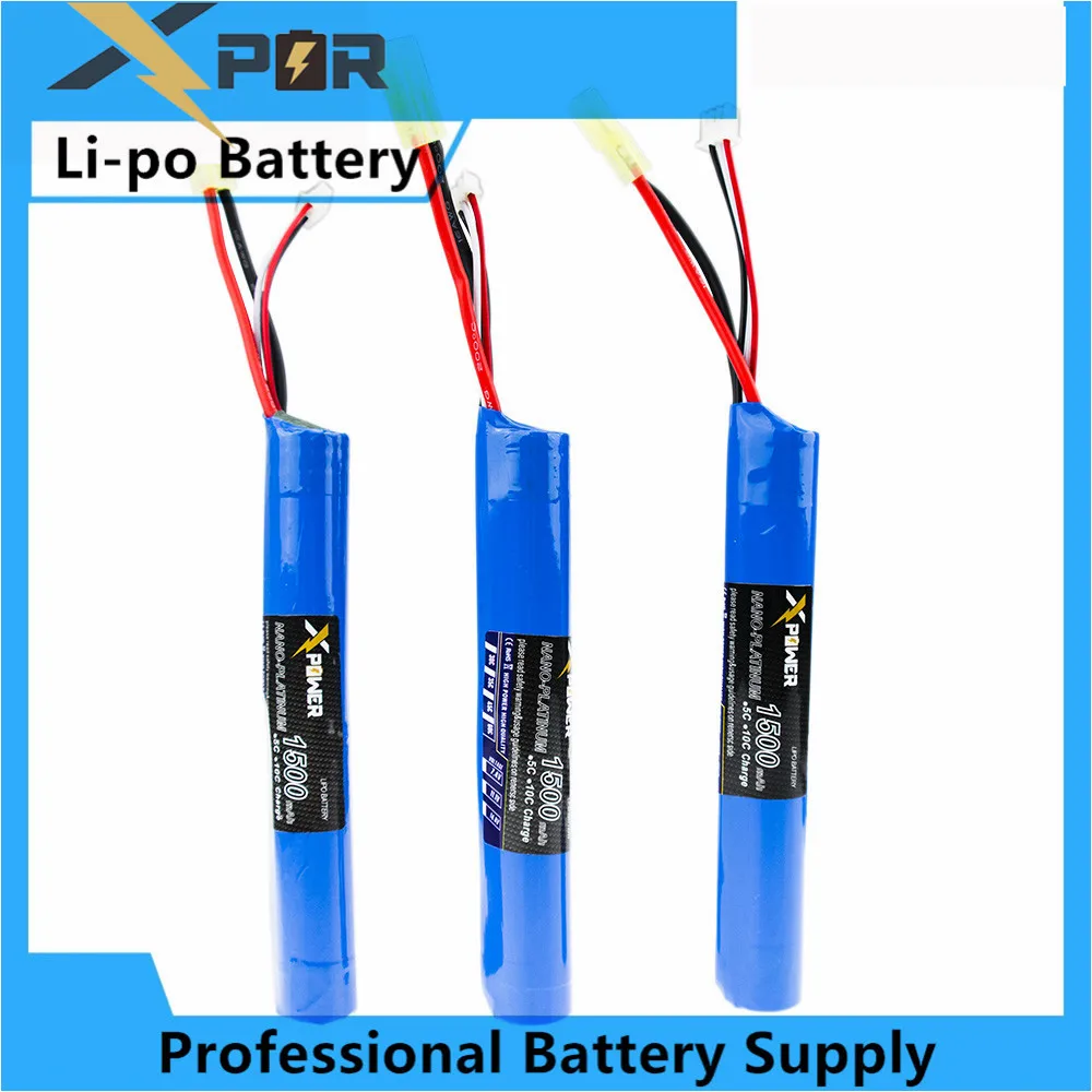 3pcs 18650 Power Xpower RC Lipo battery 7.4V 1500MAH 30C AKKU Mini Airsoft toys Gun Battery RC model
3pcs 18650 Power Xpower RC Lipo battery 7.4V 1500MAH 30C AKKU Mini Airsoft toys Gun Battery RC model