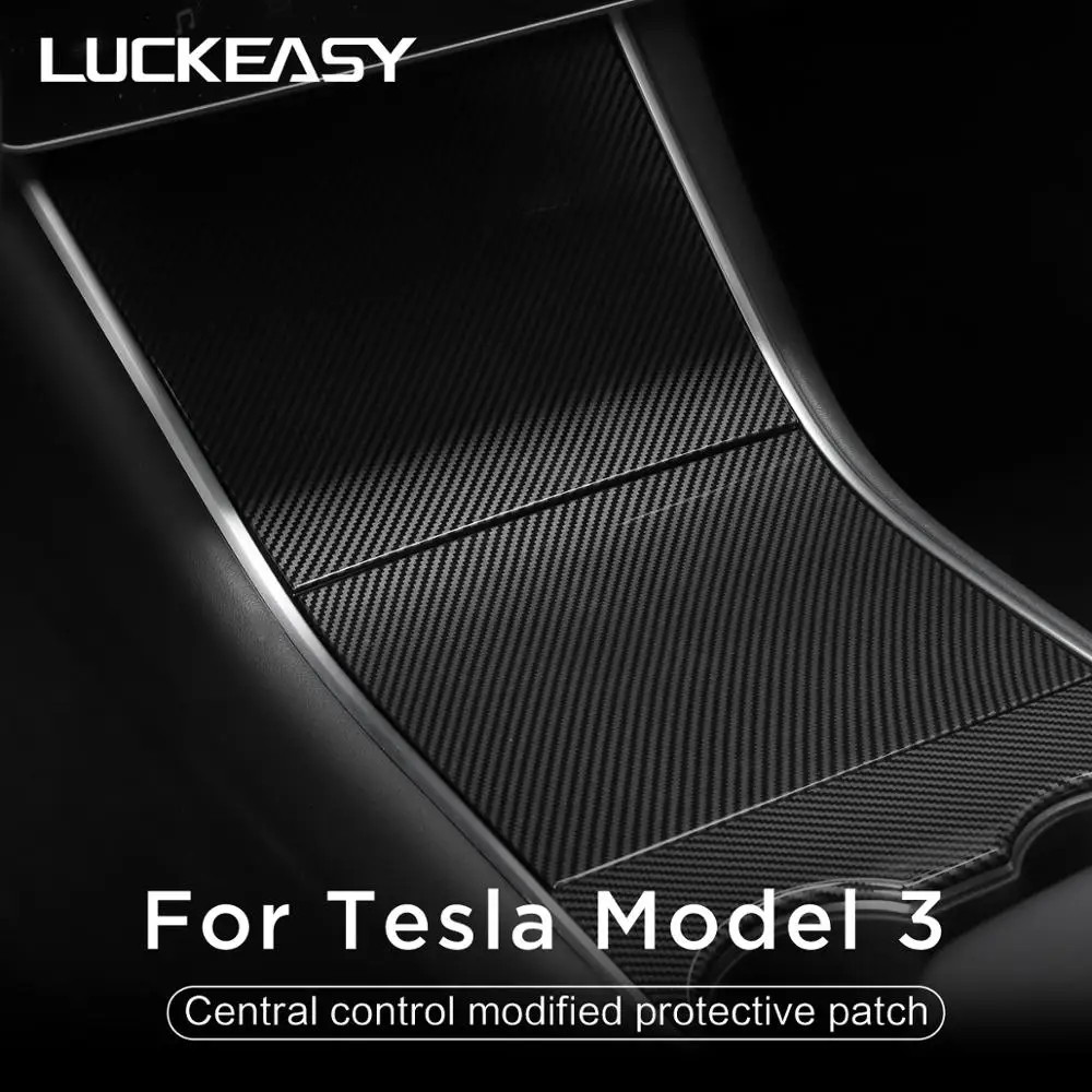 LUCKEASY Car central control panel protective patch for Tesla Model 3 2017-2019 ABS Imitation carbon fiber red white 3pcs/set
LUCKEASY Car central control panel protective patch for Tesla Model 3 2017-2019 ABS Imitation carbon fiber red white 3pcs/set