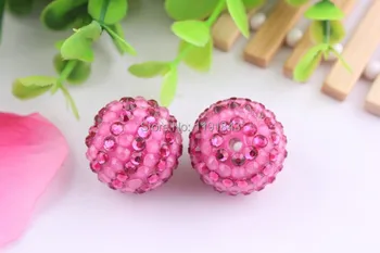 Kwoi vita Summer Color 20mm 100pcs/lot rose/clear color Chunky Resin Rhinestone Beads Ball for Kids Girls Jewelry Making
Kwoi vita Summer Color 20mm 100pcs/lot rose/clear color Chunky Resin Rhinestone Beads Ball for Kids Girls Jewelry Making