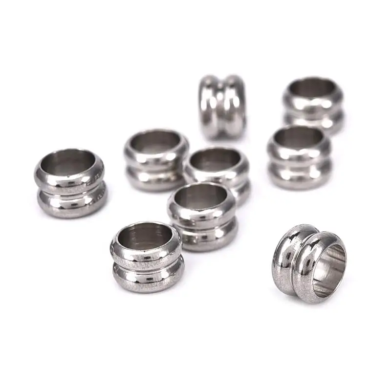 10pcs/pack Stainless Steel 6mm Multi-Layer Round European Big Hole Charm Beads For Men Fits Bracelet Jewelry Making DIY Gift
10pcs/pack Stainless Steel 6mm Multi-Layer Round European Big Hole Charm Beads For Men Fits Bracelet Jewelry Making DIY Gift
