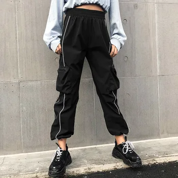 High Street Elastic Waist Full Length Harem Pants Women 2019 Zipper Pocket Sprouting Trousers Women Harembroek Vrouwen
High Street Elastic Waist Full Length Harem Pants Women 2019 Zipper Pocket Sprouting Trousers Women Harembroek Vrouwen