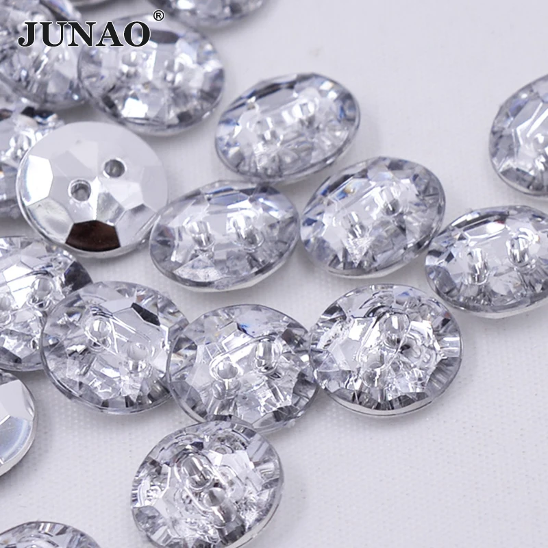 JUNAO 100pcs 13mm Clear White Acrylic Rhinestones Buttons Sewing Round Crystal Button For DIY Clothing Needlework Decoration
JUNAO 100pcs 13mm Clear White Acrylic Rhinestones Buttons Sewing Round Crystal Button For DIY Clothing Needlework Decoration
