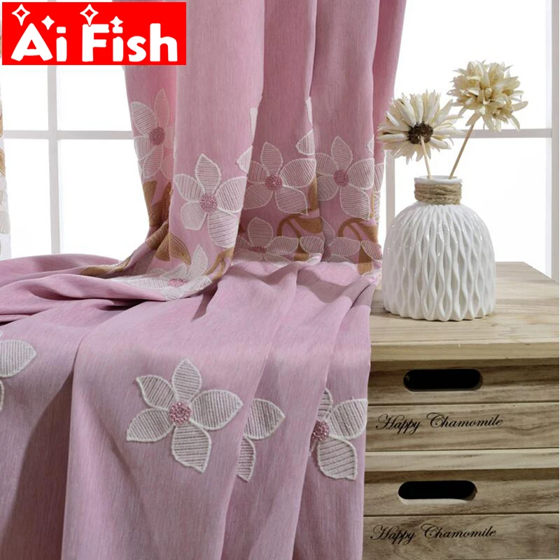 Pink 3D Peach Blossom Cotton Polyester Curtains Fabrics Insulation Shading Blue Embroidered Curtains For Living Room AP016-30-4
Pink 3D Peach Blossom Cotton Polyester Curtains Fabrics Insulation Shading Blue Embroidered Curtains For Living Room AP016-30-4