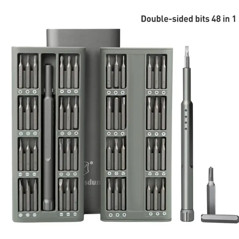 48 in 1 Multi-function Combination Screwdriver Kit Set 48pcs Repairing Tool Set for Computer Mobile Phone Tablet
48 in 1 Multi-function Combination Screwdriver Kit Set 48pcs Repairing Tool Set for Computer Mobile Phone Tablet