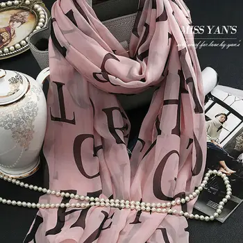 Genuine Silk Women Scarf Fashion Pink Letter Print Scarves 2017 Spring Summer Winter High Quality Shawl
Genuine Silk Women Scarf Fashion Pink Letter Print Scarves 2017 Spring Summer Winter High Quality Shawl