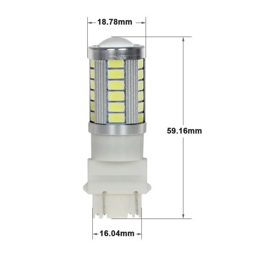 Auto T25 P27/7W P27W PY27/7W 3157 3156 33 SMD 5630 LED White W2.5x16q 12V Car light Stop Brake Turn Reversing Fog signal lamp
Auto T25 P27/7W P27W PY27/7W 3157 3156 33 SMD 5630 LED White W2.5x16q 12V Car light Stop Brake Turn Reversing Fog signal lamp