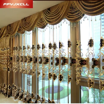 Classical Coffee Europe Embroidered Tulle Window Curtains For living Room Bedroom Blackout Curtains Window Treatment Drapes
Classical Coffee Europe Embroidered Tulle Window Curtains For living Room Bedroom Blackout Curtains Window Treatment Drapes