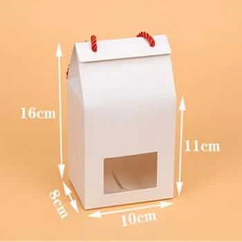 10pcs Kraft Paper Cake Box with Rope Small Gift Boxes with Clear Window Cupcake/Cookie Packaging Box Carton Box Free Shipping
10pcs Kraft Paper Cake Box with Rope Small Gift Boxes with Clear Window Cupcake/Cookie Packaging Box Carton Box Free Shipping