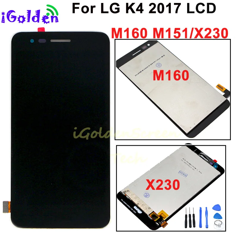 LCD Display For LG K4 2017 M160 X230 X230DSF LCD display With Touch Screen Digitizer Panel Assembly with Frame
LCD Display For LG K4 2017 M160 X230 X230DSF LCD display With Touch Screen Digitizer Panel Assembly with Frame