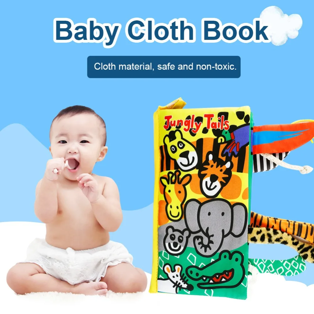 Baby Infant Toys Baby Cloth Book Early Learning Educational Toys with Animals Tails English Story Soft Cloth Development Books
Baby Infant Toys Baby Cloth Book Early Learning Educational Toys with Animals Tails English Story Soft Cloth Development Books