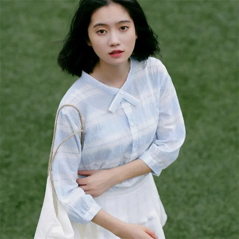 Women's Shirts Japan Kawaii Ulzzang Korean Fresh Plaid Student Bow Tie Shirt Female Korean Punk Harajuku Clothing For Women
Women's Shirts Japan Kawaii Ulzzang Korean Fresh Plaid Student Bow Tie Shirt Female Korean Punk Harajuku Clothing For Women
