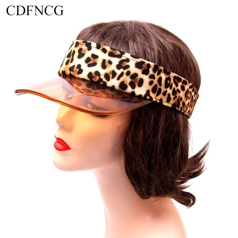 CDF 2019 Fashion Outdoor UV Protection Sunscreen Summer Pop Snapback Empty Top Visors Leopard Gradient PVC Sun Hat for Women
CDF 2019 Fashion Outdoor UV Protection Sunscreen Summer Pop Snapback Empty Top Visors Leopard Gradient PVC Sun Hat for Women