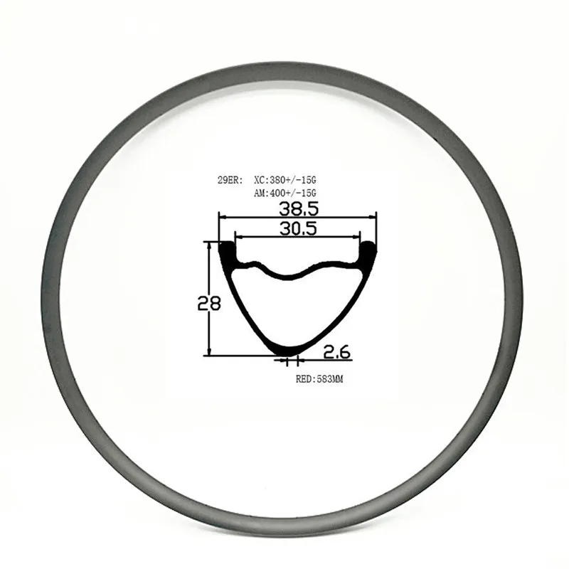 29er mountain disc bike rims 38.5x28mm Asymmetry tubeless disc mtb rims XC 380g hookless carbon mtb rim
29er mountain disc bike rims 38.5x28mm Asymmetry tubeless disc mtb rims XC 380g hookless carbon mtb rim