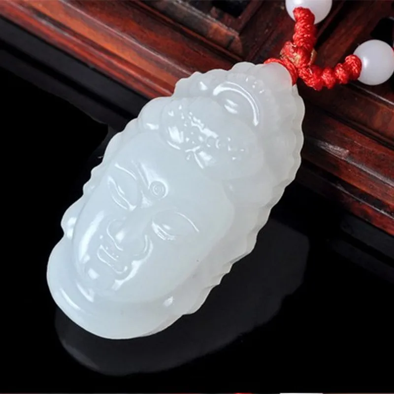 manufacturers wholesale natural Hetian jade jade Buddha head pendant large monk opening blessing for security and peace
manufacturers wholesale natural Hetian jade jade Buddha head pendant large monk opening blessing for security and peace