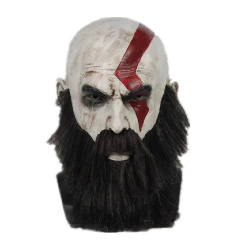 God of War 4 Kratos Cosplay Mask with Wig Beard Halloween Latex full face Party Props Horror Masks Helmet
God of War 4 Kratos Cosplay Mask with Wig Beard Halloween Latex full face Party Props Horror Masks Helmet