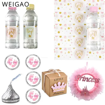 WEIGAO Baby Shower Party Decor It's a Girl/It's a Boy Water Bottle Label Wrapper Foil Balloons Princess Wreath Candy Box Sticker
WEIGAO Baby Shower Party Decor It's a Girl/It's a Boy Water Bottle Label Wrapper Foil Balloons Princess Wreath Candy Box Sticker