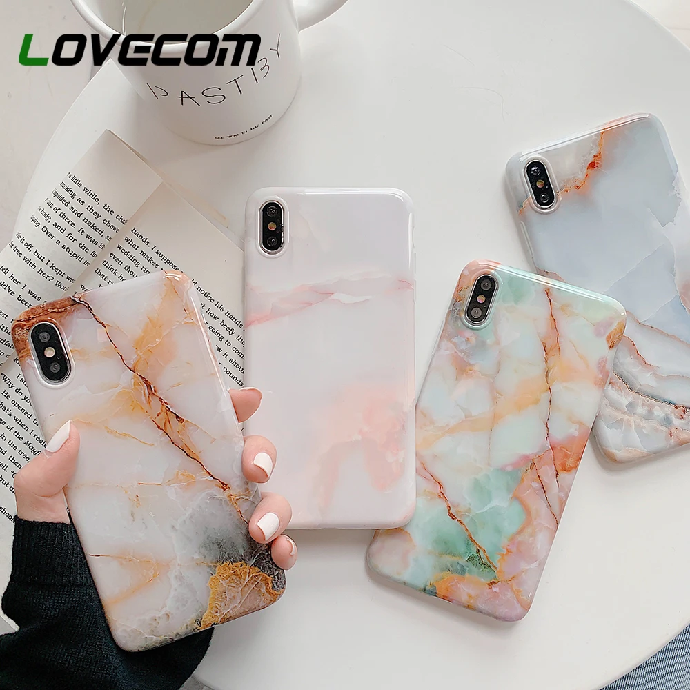 LOVECOM Classic Marble Texture Phone Cases For iPhone XR XS Max 6 6S 7 8 Plus X Soft IMD Full Body Coverage Back Cover Coque
LOVECOM Classic Marble Texture Phone Cases For iPhone XR XS Max 6 6S 7 8 Plus X Soft IMD Full Body Coverage Back Cover Coque