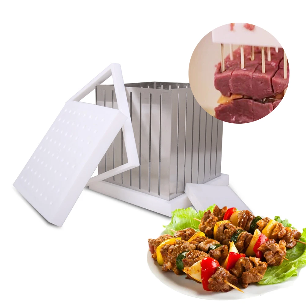 Easy Kebab Maker Box 64 skewers for BBQ Grill tools BBQ Skewers maker Beef Meat Brochettes for Outdoor BBQ Kitchen tools
Easy Kebab Maker Box 64 skewers for BBQ Grill tools BBQ Skewers maker Beef Meat Brochettes for Outdoor BBQ Kitchen tools